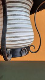 Brocante vintage smeedijzeren lantaarntje, hanglamp, Huis en Inrichting, Lampen | Hanglampen, Gebruikt, Vintage, Ophalen of Verzenden