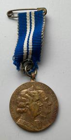 Herdenkingspenning huwelijk Juliana en Bernhard, Ophalen of Verzenden, Overige materialen, Nederland