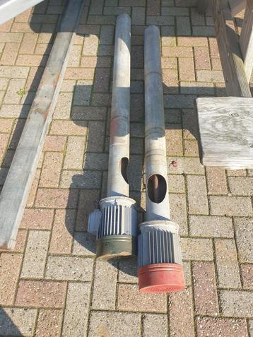 2 st vijzel met motor 150 cm lang beschikbaar voor biedingen
