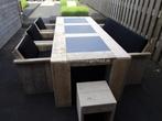 Tuinset van Steigerhout Loungeset Hoekbank Loungebank, Tuin en Terras, Tuinsets en Loungesets, Nieuw, Tuinset, 6 zitplaatsen, Ophalen of Verzenden