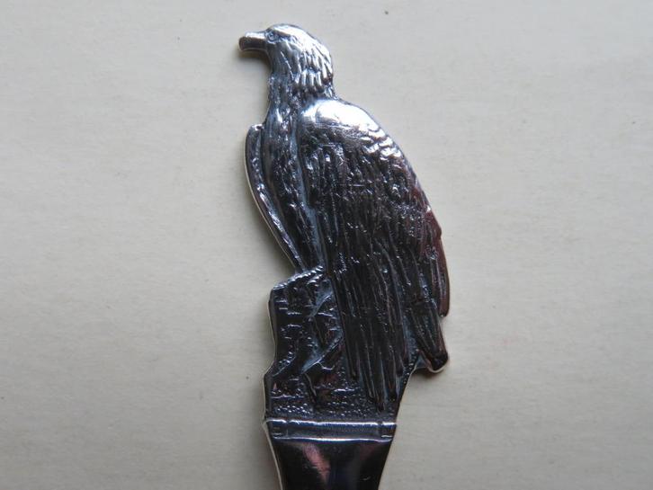 Verzilverd lepeltje WWF Zeearend, Antiek en Kunst, Antiek | Bestek, Verzenden