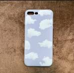 iPhone 7/8 Plus hoesje – paars pastel / wolkjes / aesthetic, Ophalen of Verzenden, Nieuw, IPhone 8 Plus, Hoesje of Tasje