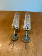 Vintage kristallen wandlampen - Hollywood Regency 60s design, Huis en Inrichting, Lampen | Wandlampen, Ophalen of Verzenden, Zo goed als nieuw