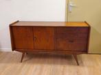 Vintage Teak Fineer Dressoir Lowboard Kast Kastje, Ophalen, Gebruikt, Nvt, Nvt
