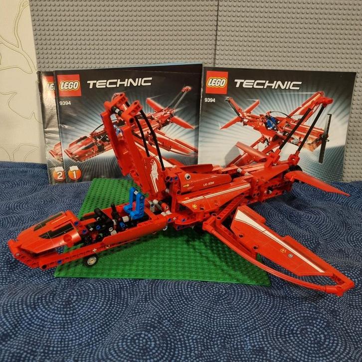LEGO 9394 Technic Straalvliegtuig - Compleet met boekjes!, Kinderen en Baby's, Speelgoed | Duplo en Lego, Zo goed als nieuw, Lego