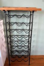 Massief gietijzeren wijnrek, Ophalen, Zo goed als nieuw, 25 flessen of meer, Metaal