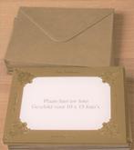 18 kerstkaarten, enveloppen voor zelfgemaakte foto’s goudkle, Hobby en Vrije tijd, Kaarten | Zelf maken, Ophalen of Verzenden