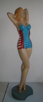 Origineel PIN-UP beeld USA, hoogte 90 cm., Ophalen