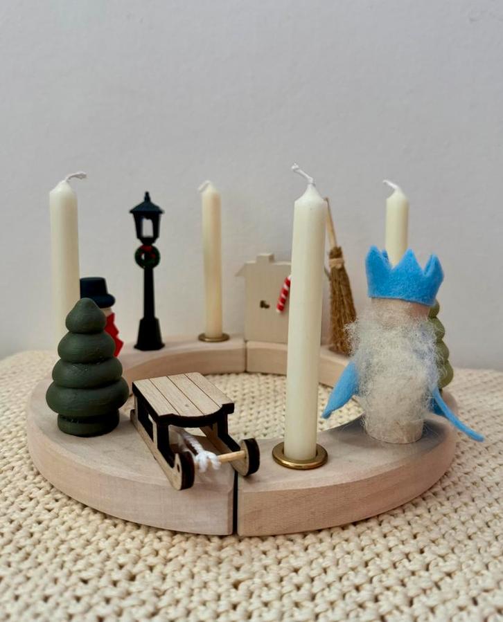 Jaarring stekers Winter / seizoentafel, Diversen, Kerst, Zo goed als nieuw, Ophalen of Verzenden