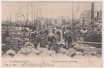 Vlaardingen, Het lossen van een haringlogger, Verzenden, Voor 1920, Gelopen, Zuid-Holland