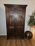 Koloniale stijl houten kast met deuren, Ophalen, Gebruikt, 50 tot 100 cm, 150 tot 200 cm