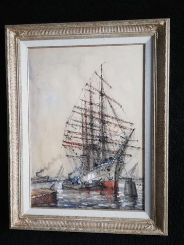 uit erfenis een collectie van 6 havenschilderijen van wim bo beschikbaar voor biedingen