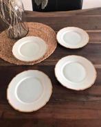 💝 Vintage HEINRICH & CO boterhambord ontbijtbord wit goud, Huis en Inrichting, Keuken | Servies, Bord(en), Ophalen of Verzenden