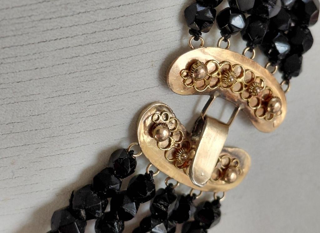 antieke gouden gitten collier ZEER UNIEK!!!    ng, Verzenden, Goud, Ketting