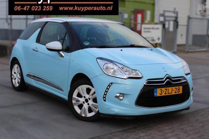 Citroen DS3 1.6 VTi So Chic automaat leder navi parkeersenso, Auto's, Citroën, Bedrijf, Te koop, DS3, ABS, Airbags, Airconditioning