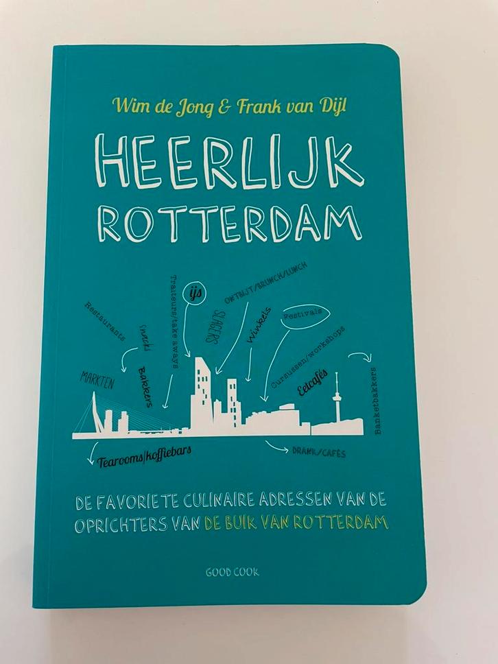 Wim de Jong - Heerlijk Rotterdam, Boeken, Reisgidsen, Zo goed als nieuw, Hotel- of Restaurantgids, Europa, Overige merken, Ophalen of Verzenden