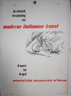Moderne Italiaanse Kunst Stedelijk Museum Amsterdam Poster, Ophalen of Verzenden, A1 t/m A3, Overige onderwerpen, Rechthoekig Staand