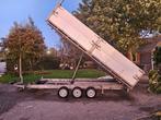 Grote aanhanger 3 asser 5x2 meter., Auto diversen, Aanhangers en Bagagewagens, Ophalen, Gebruikt