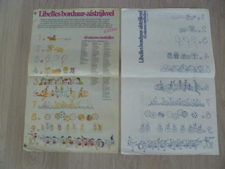 Borduur afstrijkvel. Tellen-cijfers t/m 10., Hobby en Vrije tijd, Knutselen, Nieuw, Overige typen, Ophalen of Verzenden