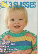 Tijdschrift 3 Suisses breipatronen voor baby peuter vintage, Verzenden, Gebruikt, Breien, Patroon of Boek
