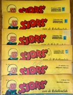 Stripbladen - 6x SJORS VAN DE REBELLENCLUB 1962-1963, Meerdere stripboeken, Ophalen of Verzenden, Zo goed als nieuw