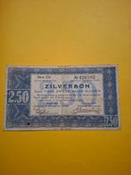 2,5 gulden Zilverbon uit 1938² in ZF, Postzegels en Munten, Bankbiljetten | Nederland, Ophalen of Verzenden, 2½ gulden, Los biljet