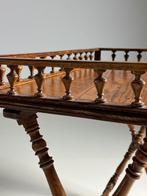 Eiken Etagère Tray Table antiek, Ophalen, Eikenhout, Zo goed als nieuw, 25 tot 50 cm