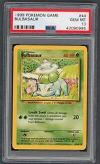 Bulbasaur 44/102 Base Set Unlimited - PSA 10, Ophalen of Verzenden, Losse kaart