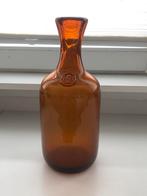 Vintage glazen vaas amberglas bruin design Erik Hoglund, Antiek en Kunst, Antiek | Glas en Kristal, Ophalen of Verzenden