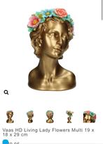 Vaas lady flowers HDLiving, Huis en Inrichting, Woonaccessoires | Vazen, Ophalen of Verzenden, Zo goed als nieuw, Overige kleuren