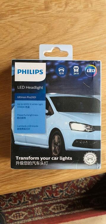 PHILIPS 2x led lampen Ultinon Pro3101 (H1) beschikbaar voor biedingen