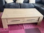 Salontafel met lades - Hout, Ophalen, Gebruikt, 100 tot 150 cm, Eikenhout