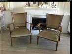 2 fauteuils stoelen hout velvet bekleding zgan, Antiek en Kunst, Antiek | Meubels | Stoelen en Banken, Ophalen of Verzenden