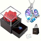 Ketting met Roos Gift-Box LOVE, Ophalen of Verzenden, Nieuw, Overige kleuren