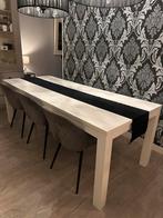 Grote Robuuste Witte Eettafel - 2.20m, Huis en Inrichting, Tafels | Eettafels, Ophalen, Overige materialen, Gebruikt, 200 cm of meer