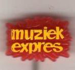 Speldje MUZIEK EXPRES MUZIEKTIJDSCHRIFT JAREN 60 (A2)  KIJK, Verzamelen, Speldjes, Pins en Buttons, Ophalen of Verzenden, Gebruikt