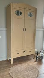 Antieke Linnenkast - 100x195x38,5 cm, Huis en Inrichting, Kasten | Kledingkasten, Ophalen, Gebruikt, 100 tot 150 cm, Met lade(s)