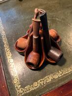 Collectie van 5 vintage Dunhill pijpen met houder, Ophalen of Verzenden, Gebruikt, (Water)pijp