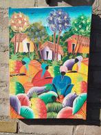 Haitian Art Impressionist, Michel .Gesigneerd., Verzenden