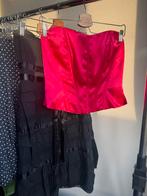 Vintage Y2K roze satijnen look mouwloze korset top, Vintage, Vintage, Vintage, Ophalen of Verzenden