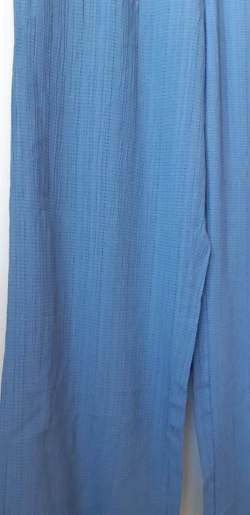 Grijsblauwe palazzo broek, mt 46, Kleding | Dames, Broeken en Pantalons, Zo goed als nieuw, Maat 46/48 (XL) of groter, Blauw, Ophalen of Verzenden