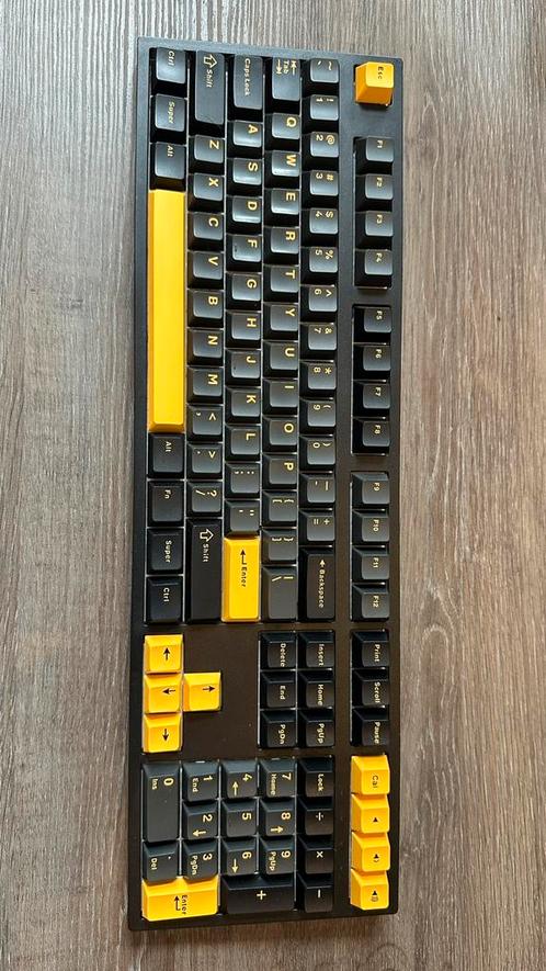 Hello Ganss HS108T GG01 mechanisch toetsenbord + extra caps, Computers en Software, Toetsenborden, Zo goed als nieuw, Qwerty, Draadloos