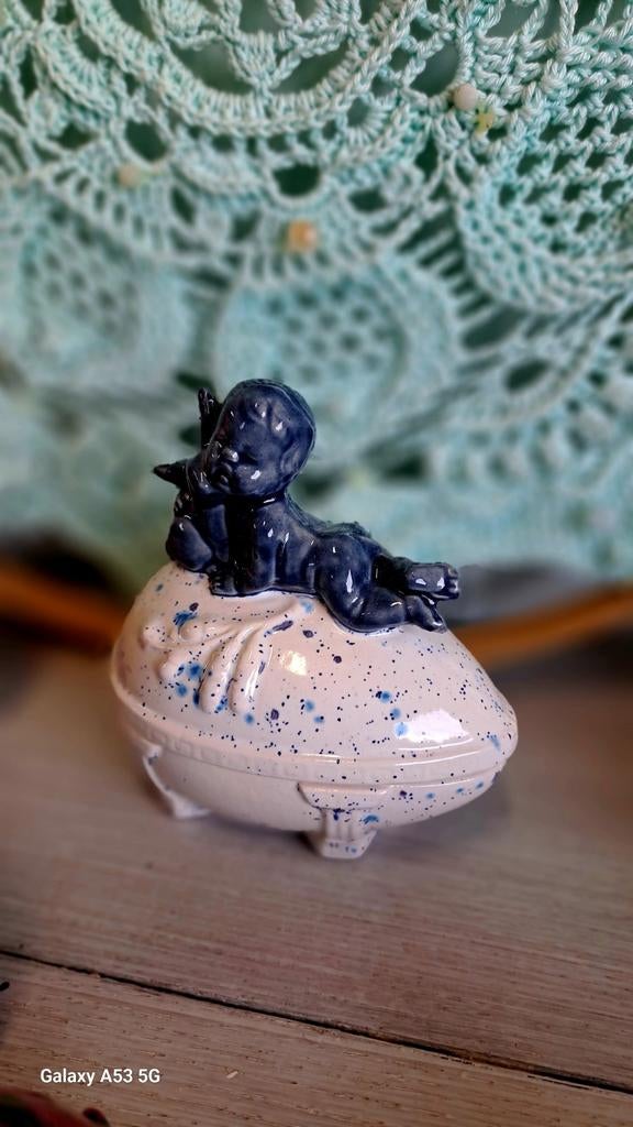 Vintage Paaseieren met Engel Decoratie, Ophalen of Verzenden