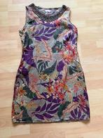 Cams 100% linnen zomerjurk met bloemprint mt M izgs, Ophalen of Verzenden, Gedragen, Maat 38/40 (M), Groen