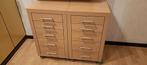 Twee lade kastjes op wielen, Huis en Inrichting, Ophalen, Overige materialen, Minder dan 50 cm, Gebruikt