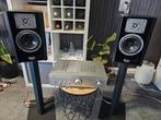 Hi-end set: Quadral Rondo + UK stands + Denon PMA-800NE, Ophalen of Verzenden, Zo goed als nieuw, Front, Rear of Stereo speakers