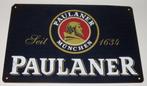 PAULANER BIER : Bord Logo Paulaner München - Seit 1634, Verzamelen, Biermerken, Nieuw, Overige merken, Reclamebord, Plaat of Schild