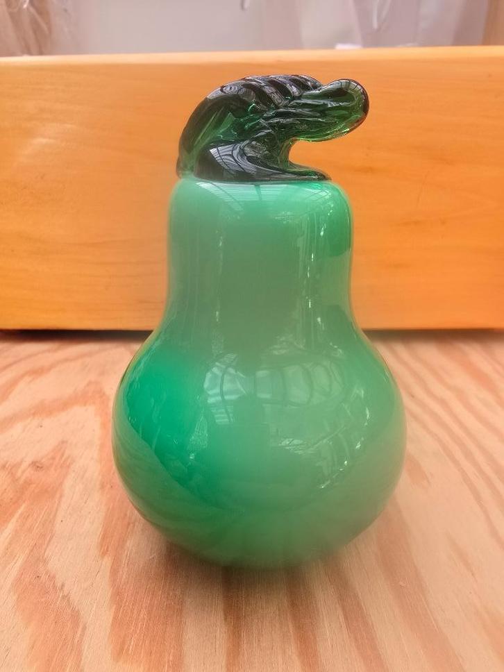 Glazen peer, Antiek en Kunst, Antiek | Glas en Kristal, Ophalen of Verzenden