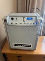 Mc crypt mobiele speaker, Overige typen, Zo goed als nieuw, 120 watt of meer, Ophalen