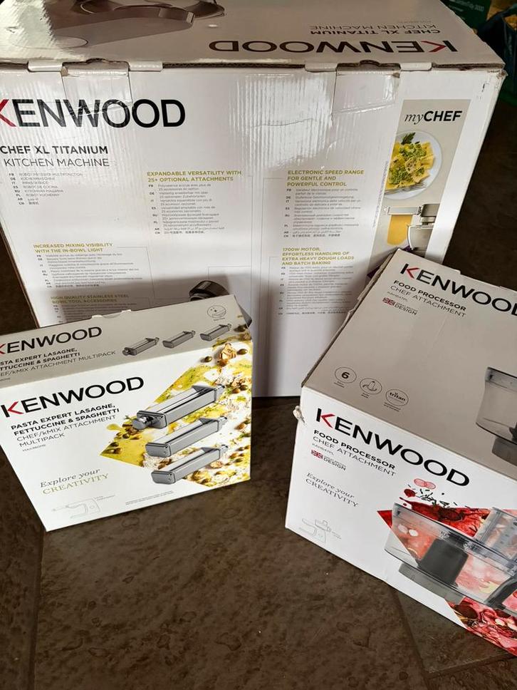 Pasta  multipack en foodprocessor voor Kenwood Chef XL, Witgoed en Apparatuur, Keukenmixers, Zo goed als nieuw, 4 liter of meer